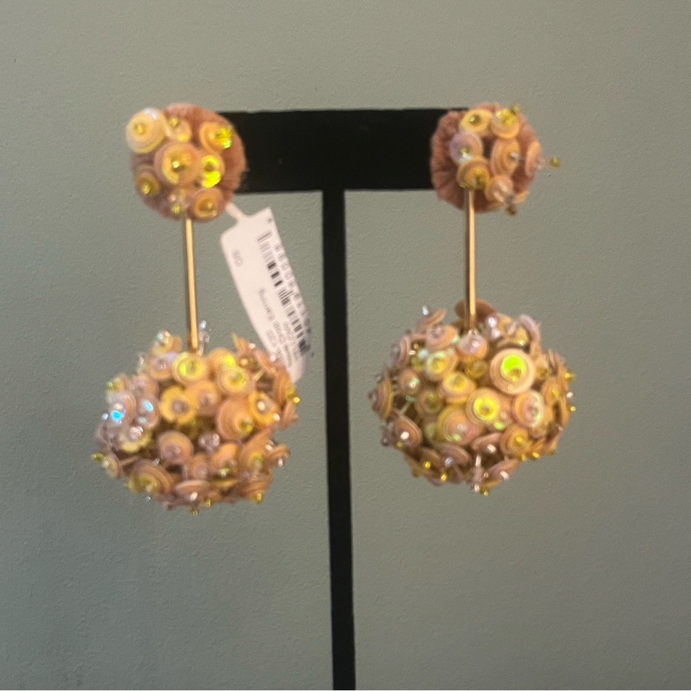 Mignonne Gavigan Gold and Cream Earrings